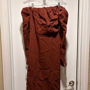 Future Collective Off the Shoulder Long Sleeve Midi Dress X Reese Blutstein